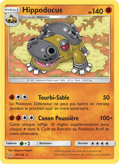 Image de la carte Pokemon Hippodocus 69/156