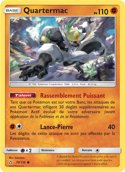 Image de la carte Pokemon Quartermac 70/156