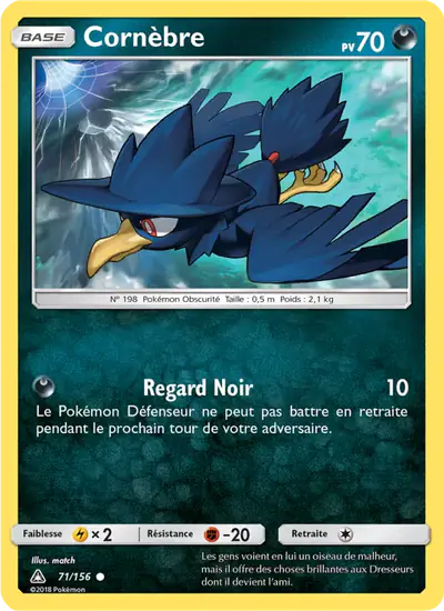 Image de la carte Pokemon Cornèbre 71/156