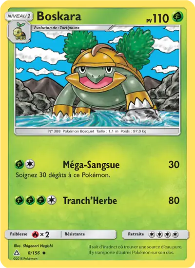 Image de la carte Pokemon Boskara 8/156