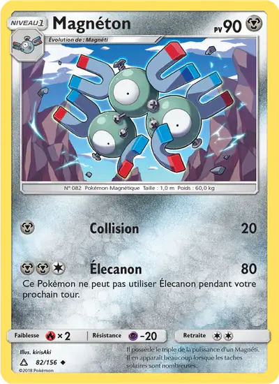 Image de la carte Pokemon Magnéton 82/156