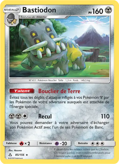 Image de la carte Pokemon Bastiodon 85/156
