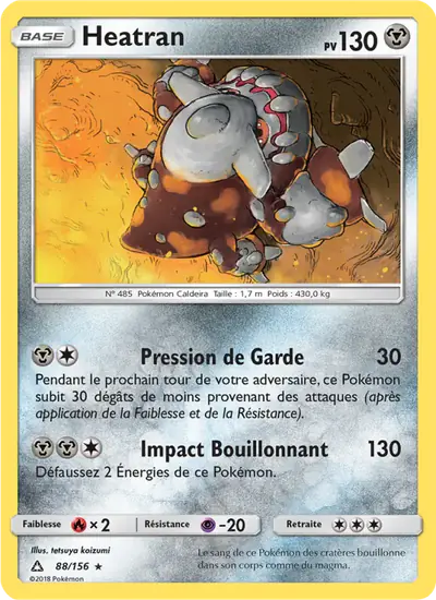 Image de la carte Pokemon Heatran 88/156