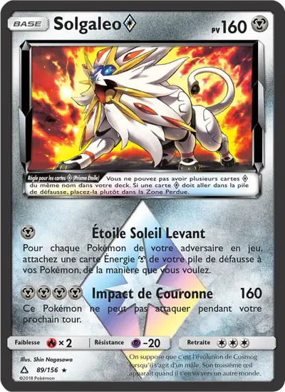 Image de la carte Pokemon Solgaleo {*} 89/156