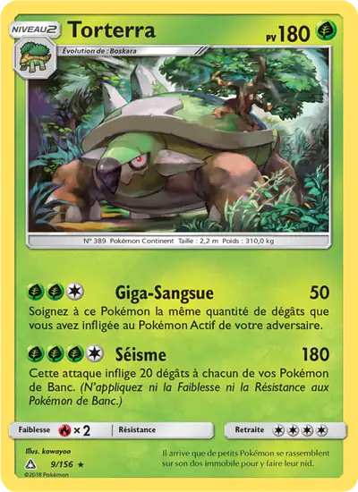 Image de la carte Pokemon Torterra 9/156