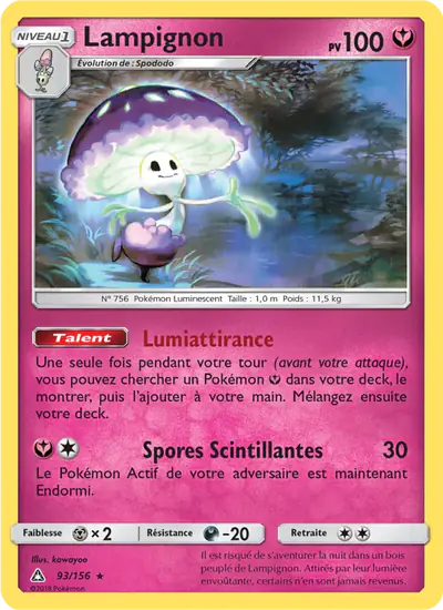 Image de la carte Pokemon Lampignon 93/156