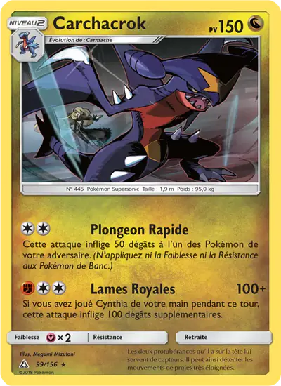 Image de la carte Pokemon Carchacrok 99/156