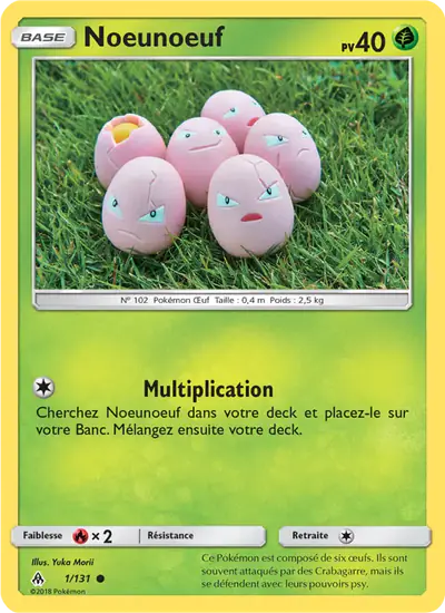 Image de la carte Pokemon Noeunoeuf 1/131