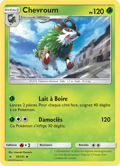 Image de la carte Pokemon Chevroum 10/131