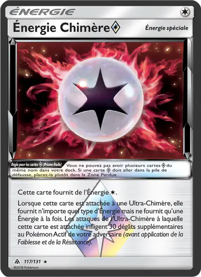 Image de la carte Pokemon Énergie Chimère {*} 117/131