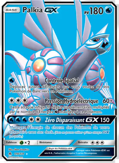 Image de la carte Pokemon Palkia GX 119/131