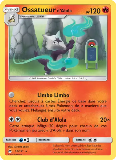 Image de la carte Pokemon Ossatueur d'Alola 12/131