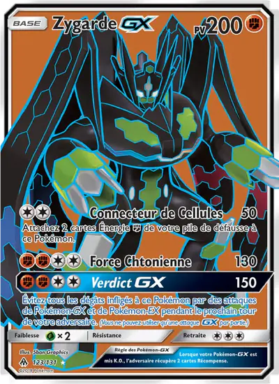 Image de la carte Pokemon Zygarde GX 123/131
