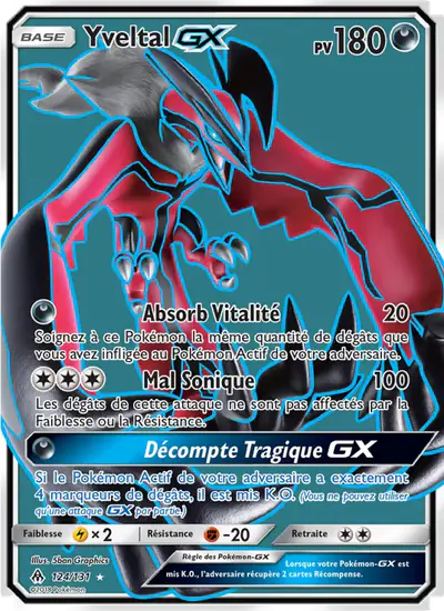 Image de la carte Pokemon Yveltal GX 124/131