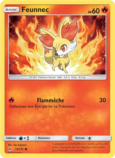 Image de la carte Pokemon Feunnec 14/131