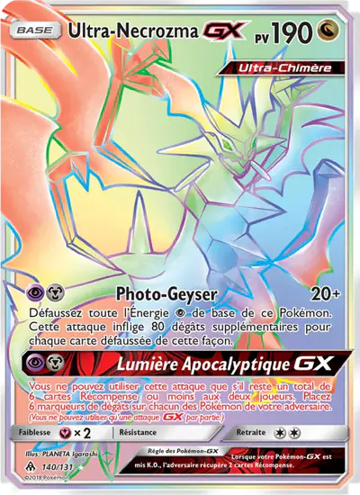 Image de la carte Pokemon Ultra-Necrozma GX 140/131