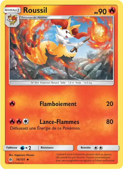 Image de la carte Pokemon Roussil 16/131