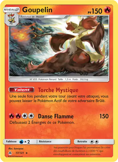 Image de la carte Pokemon Goupelin 17/131