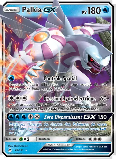 Image de la carte Pokemon Palkia GX 20/131