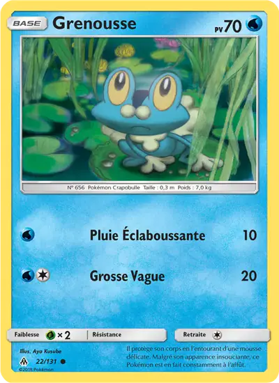 Image de la carte Pokemon Grenousse 22/131