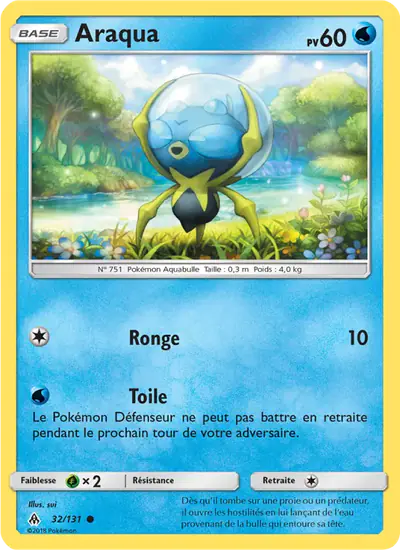 Image de la carte Pokemon Araqua 32/131