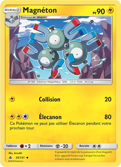Image de la carte Pokemon Magnéton 35/131