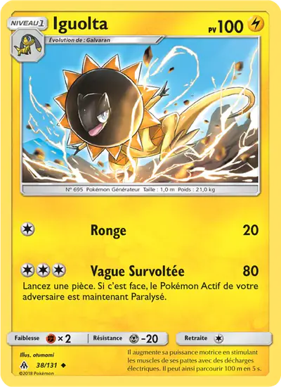 Image de la carte Pokemon Iguolta 38/131