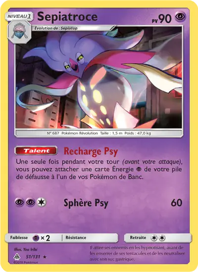Image de la carte Pokemon Sepiatroce 51/131