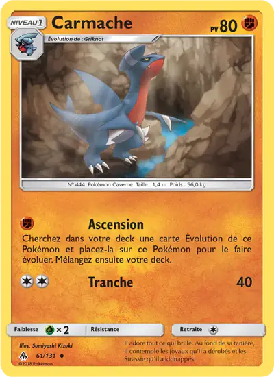 Image de la carte Pokemon Carmache 61/131
