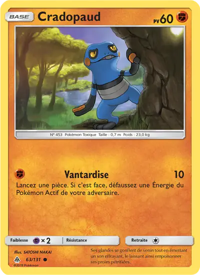 Image de la carte Pokemon Cradopaud 63/131