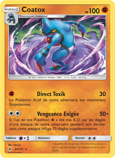 Image de la carte Pokemon Coatox 64/131