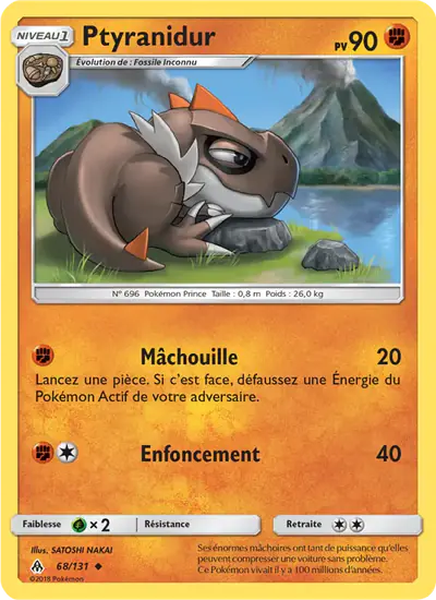 Image de la carte Pokemon Ptyranidur 68/131
