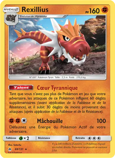 Image de la carte Pokemon Rexillius 69/131