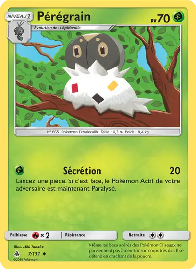 Image de la carte Pokemon Pérégrain 7/131
