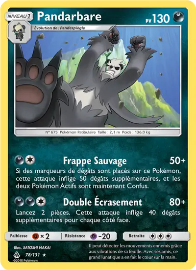 Image de la carte Pokemon Pandarbare 78/131