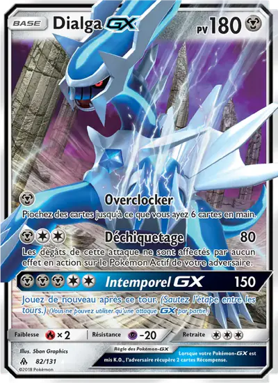 Image de la carte Pokemon Dialga GX 82/131