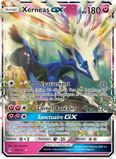 Image de la carte Pokemon Xerneas GX 90/131