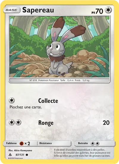 Image de la carte Pokemon Sapereau 97/131