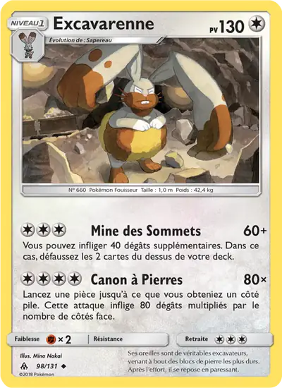 Image de la carte Pokemon Excavarenne 98/131