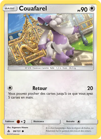 Image de la carte Pokemon Couafarel 99/131
