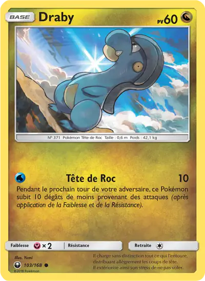 Image de la carte Pokemon Draby 103/168