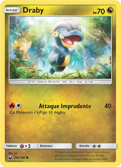 Image de la carte Pokemon Draby 104/168