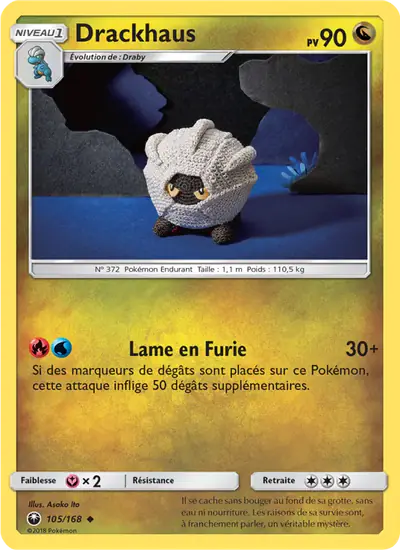 Image de la carte Pokemon Drackhaus 105/168