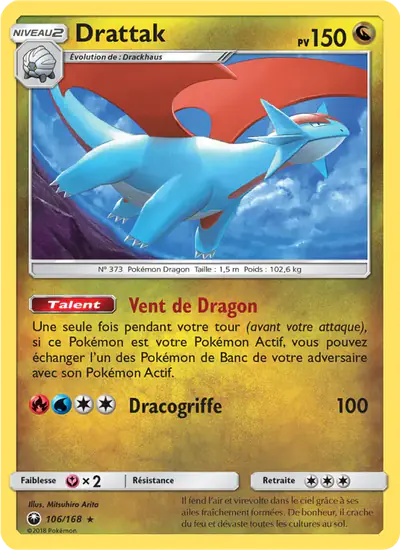 Image de la carte Pokemon Drattak 106/168