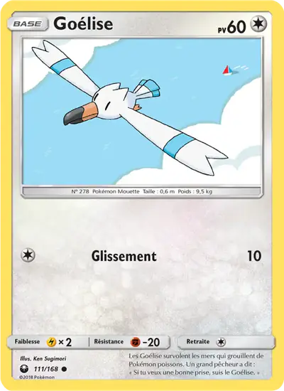 Image de la carte Pokemon Goélise 111/168