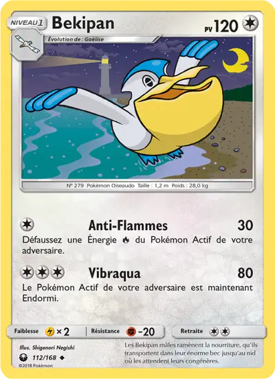 Image de la carte Pokemon Bekipan 112/168