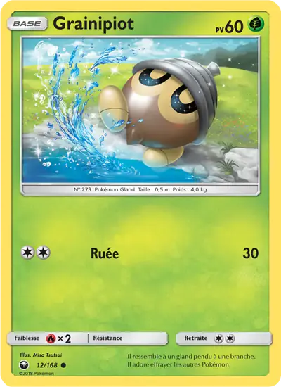 Image de la carte Pokemon Grainipiot 12/168