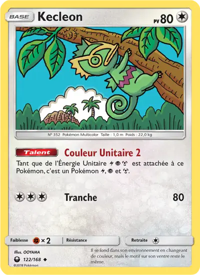 Image de la carte Pokemon Kecleon 122/168