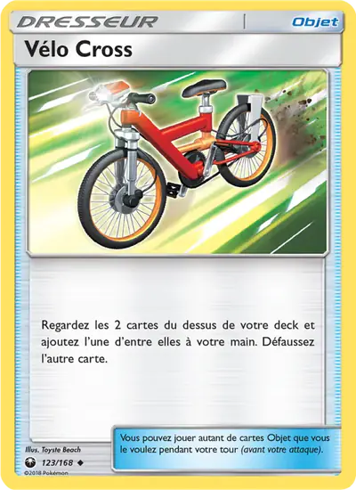 Image de la carte Pokemon Vélo Cross 123/168