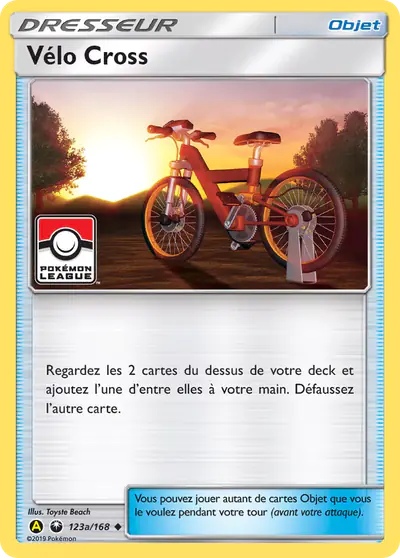 Image de la carte Pokemon Vélo Cross 123a/168